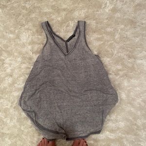 Gray heathered cotton on tank